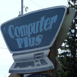 Inside the Computer Plus shop in Rhinelander.